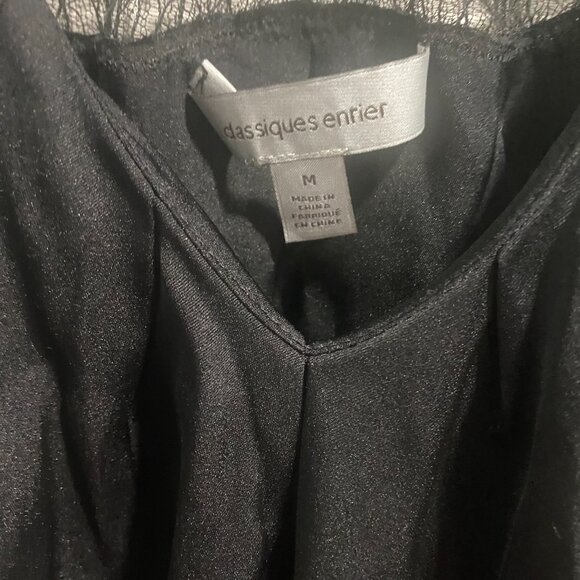 classiques enrier black silk tank top m - Picture 4 of 5